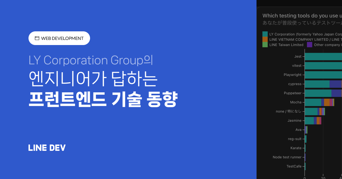 LY Corporation의 프런트엔드 기술 동향을 알아보자! State of LY Frontend 2024 실시 보고서