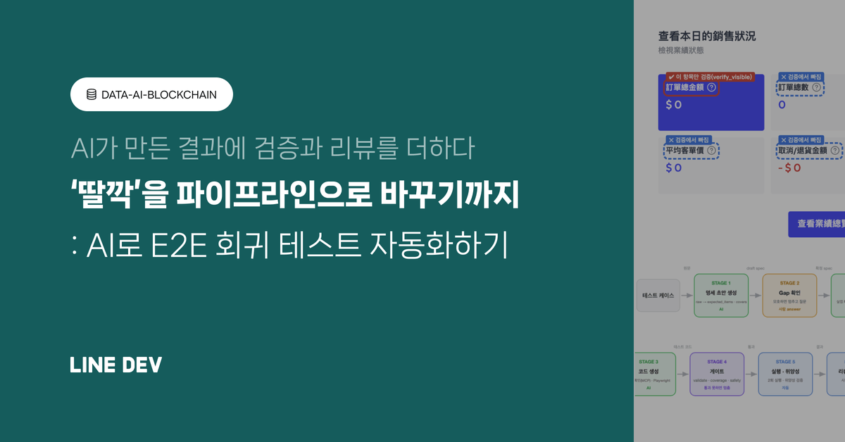 AI로 E2E 회귀 테스트 자동화하기: ‘딸깍’을 파이프라인으로 바꾸기까지
